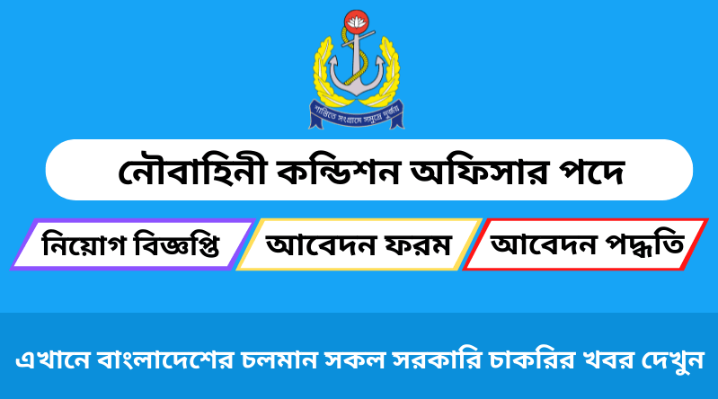 নৌবাহিনী কমিশন্ড অফিসার পদে নিয়োগ বিজ্ঞপ্তি ২০২৪