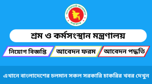 শ্রম ও কর্মসংস্থান মন্ত্রণালয় নিয়োগ বিজ্ঞপ্তি