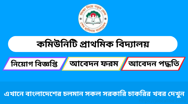 কমিউনিটি প্রাথমিক বিদ্যালয় নিয়োগ বিজ্ঞপ্তি ২০২৪